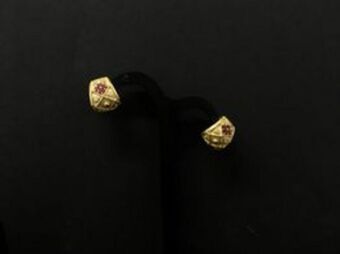 Cash Converters Pendientes oro 18k con rubi,diamante oferta