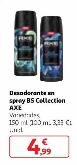 Alcampo Desodorante en spray axe oferta
