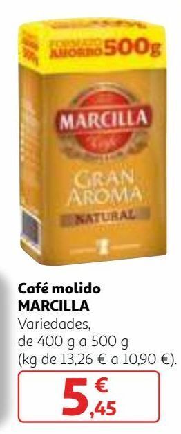 Alcampo Café molido marcilla oferta