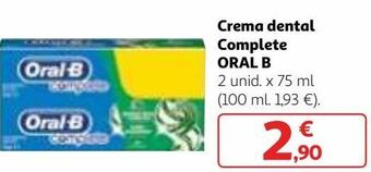 Alcampo Crema dental oral b oferta