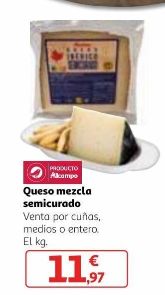 Alcampo Queso mezcla alcampo oferta