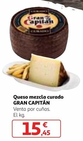 Alcampo Queso mezcla curado gran capitán oferta