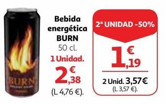 Alcampo Bebida energética burn oferta