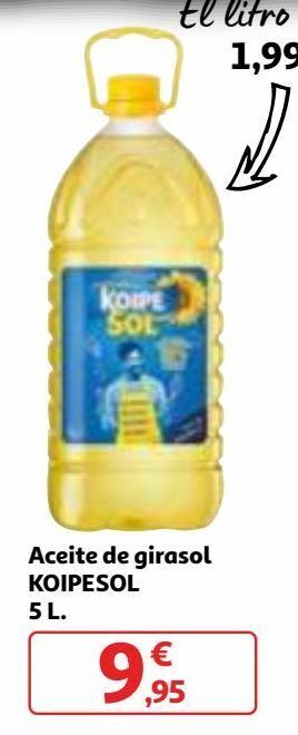 Alcampo Aceite de girasol koipesol oferta