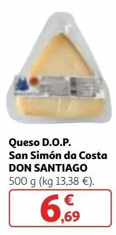 Alcampo Queso don santiago oferta