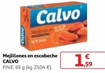 Alcampo Mejillones en escabeche calvo oferta
