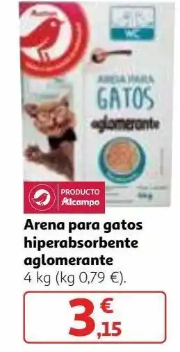 Alcampo Arena para gatos alcampo oferta