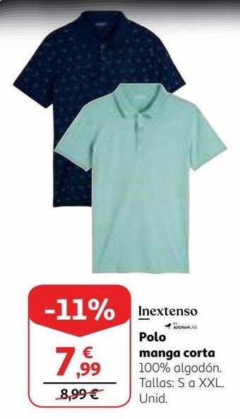 Alcampo Polo manga corta inextenso oferta