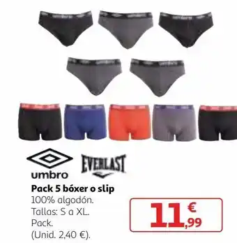 Alcampo Boxer umbro oferta