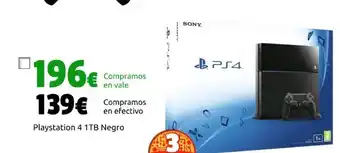 CeX Playstation 4 1tb negro oferta