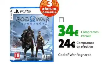 CeX God of war ragnarok oferta