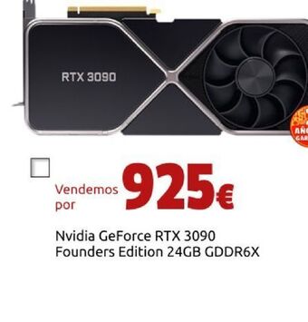 CeX Nvidia geforce rtx 3090 founders edition 24gb gddr6x oferta