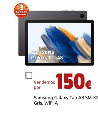 CeX Samsung galaxy tab a8 sm-x200 32gb 10.5" gris, wifi a oferta