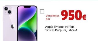 CeX Apple iphone 14 plus 128gb púrpura, libre a oferta