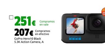 CeX Gopro hero 10 black 5.3k action camera, a oferta