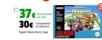 CeX Super mario kart, caja oferta