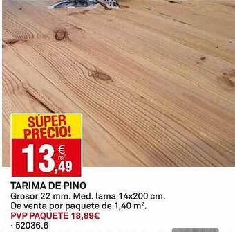 Tarima de pino