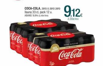 Condis Coca-cola, zero o zero zero llauna oferta