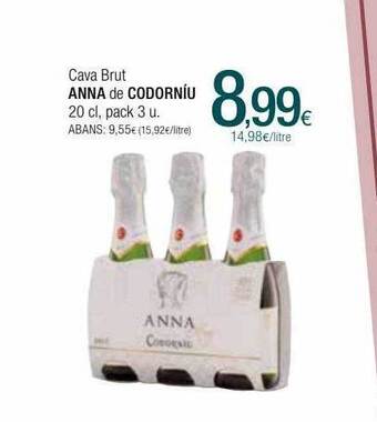 Condis Cava brut anna de codorníu oferta