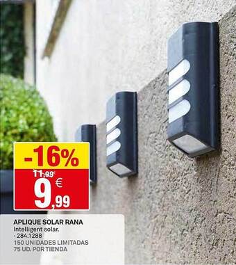Bricoking Aplique solar rana oferta