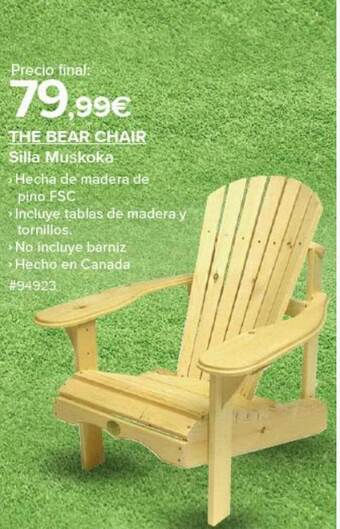 Costco The bear chair silla muskoka oferta