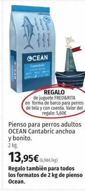 El Corte Inglés Pienso para perros adultos ocean cantabric anchoa y bonito oferta