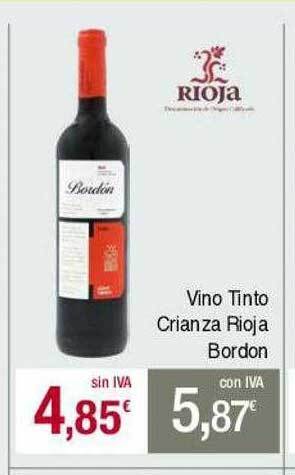 Masymas Vino tinto crianza rioja bordon oferta