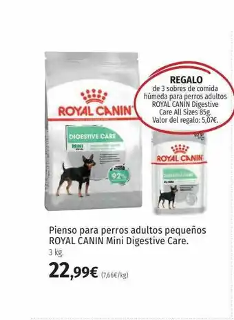 El Corte Inglés Pienso para perros adultos pequeños royal canin mini digestive care oferta