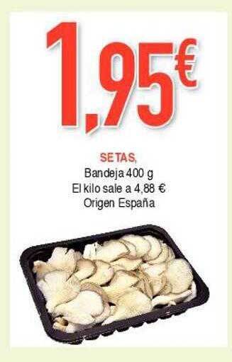 Masymas Setas bandeja oferta