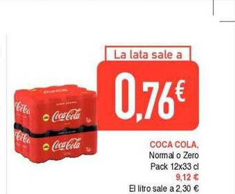 Masymas Coca-cola, normal o zero oferta