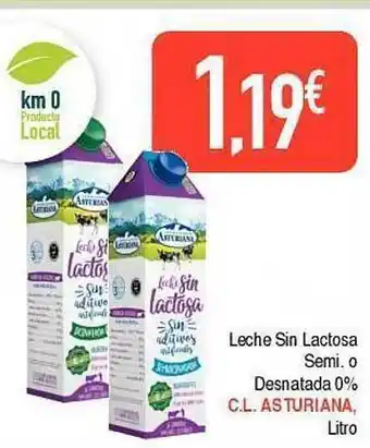 Masymas Leche sin lactosa semi. o desnatada 0% c.l asturiana oferta