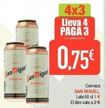 Masymas Cerveza san miguel oferta