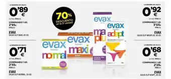 BM Supermercados Evax salva slip maxi, normal, maxiplus o adapt oferta