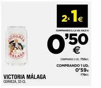 BM Supermercados Victoria málaga cerveza oferta