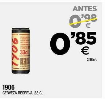 BM Supermercados 1906 cerveza reserva oferta