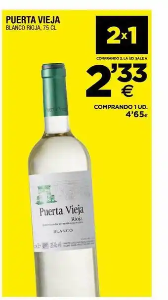 BM Supermercados Puerta vieja blanco rioja oferta