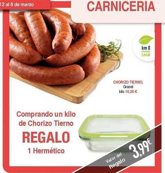 Masymas Chorizo tierno, granel oferta