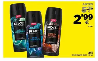 BM Supermercados Axe desodorante gama oferta