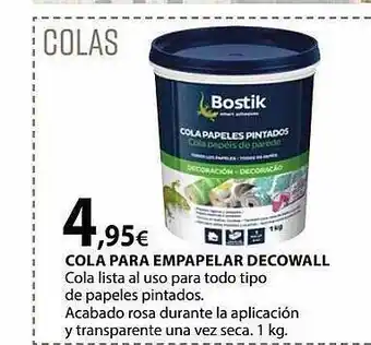 Tú Brico-Marian Cola para empapelar decowall bostik oferta