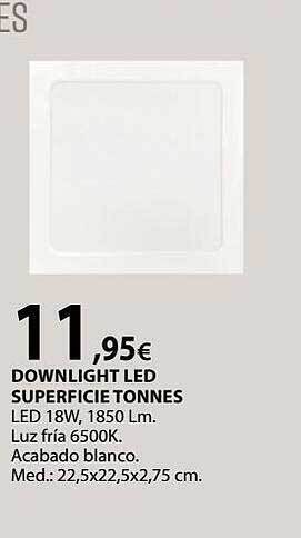 Tú Brico-Marian Downlight led superficie tonnes oferta