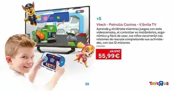 ToysRus Vtech - patrulla canina - v.smile tv oferta