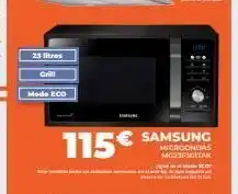 Pascual Martí 23 litros grill modo eco 115€ samsung microondas mc23f301tak oferta