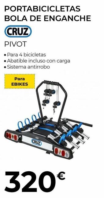 Feu Vert Portabicicletas de enganche cruz oferta