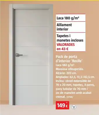 Bauhaus Puerta de interior oferta