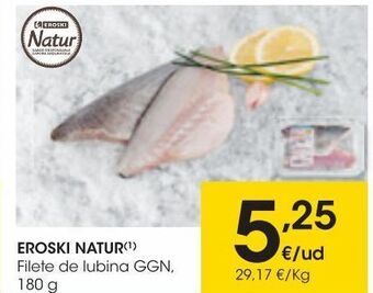 Eroski Eroski natur filete de lubina ggn 180 g oferta