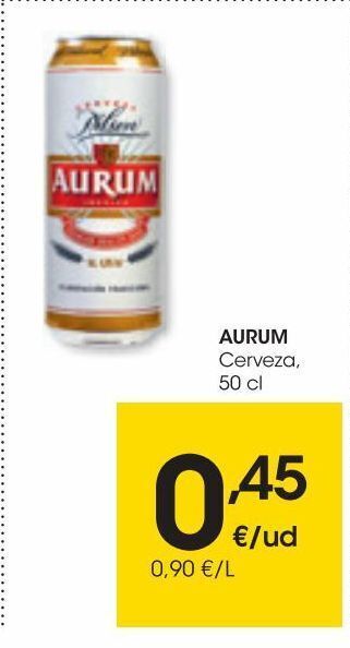 Eroski Aurum cerveza 50 cl oferta