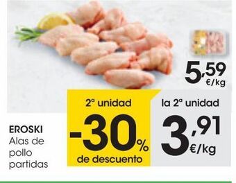 Eroski Eroski alas de pollo partidas al peso oferta