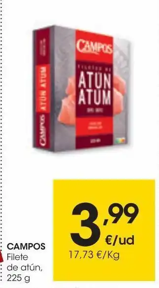 Eroski Campos filete de atún 225 g oferta