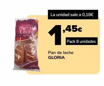 Supeco Pan de leche gloria oferta