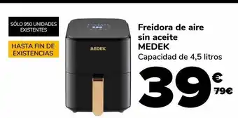 Supeco Freidora de aire sin aceite medek oferta